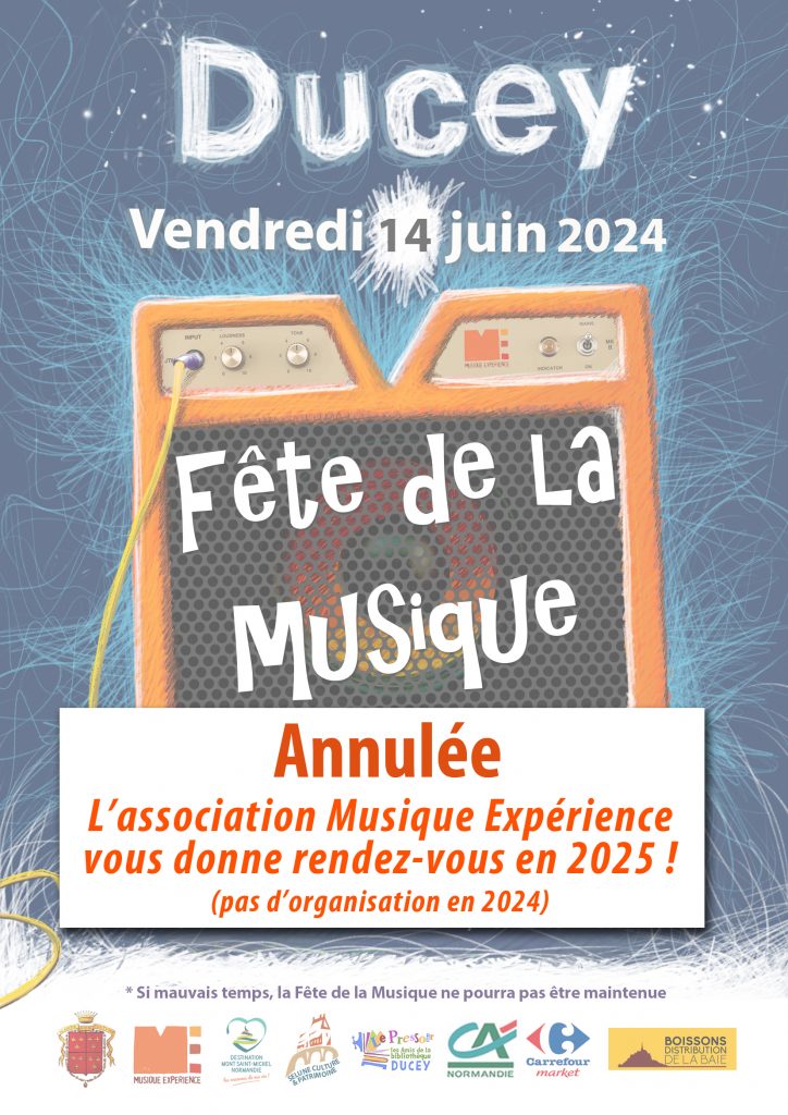 Fête de la Musique du 14 juin 2024 annulée